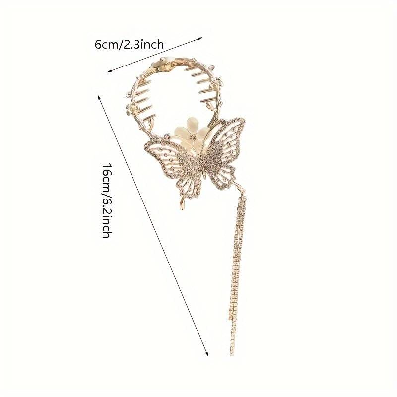 Butterfly Hair Claw, Luxury Orchid Hair Clip, Flower Ponytail Pearl Hairpin, Women Rhinestones Tassel Hair Clip, Ponytail Buckle Pearl Hairpin, Girl Barrette Hairclip, Women Hair Styling Accessories Butterfly Hair Claw, Luxury Orchid Hair Clip, Flower Ponytail Pearl Hairpin, Women Rhinestones Tassel Hair Clip, Ponytail Buckle Pearl Hairpin, Girl Barrette Hairclip, Women Hair Styling Accessories